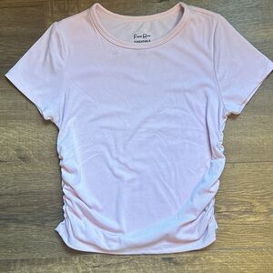 Pink Ruched T-Shirt